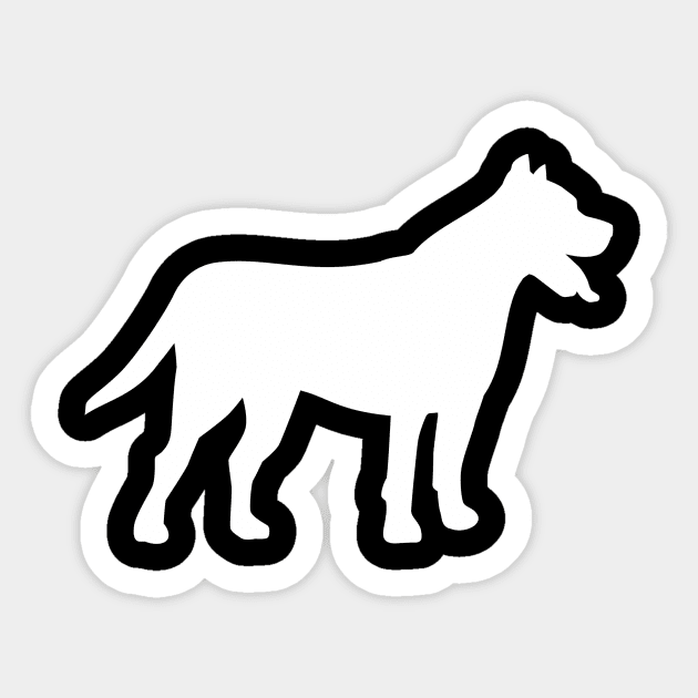 Pit bull Sticker by Designzz